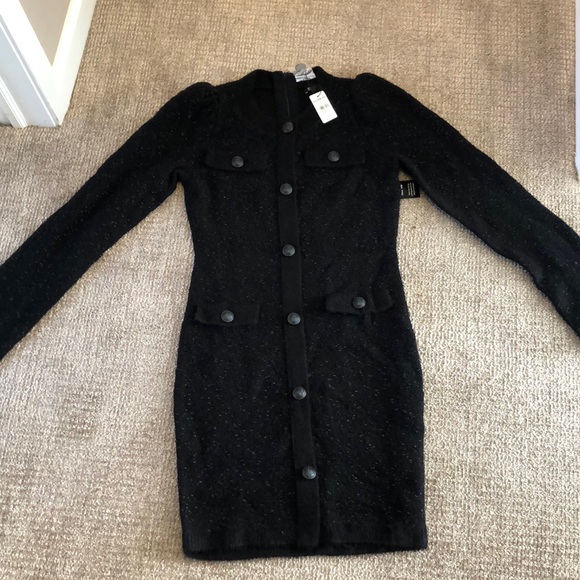 Express Sweaters - EXPRESS Button-Down Sweater Dress